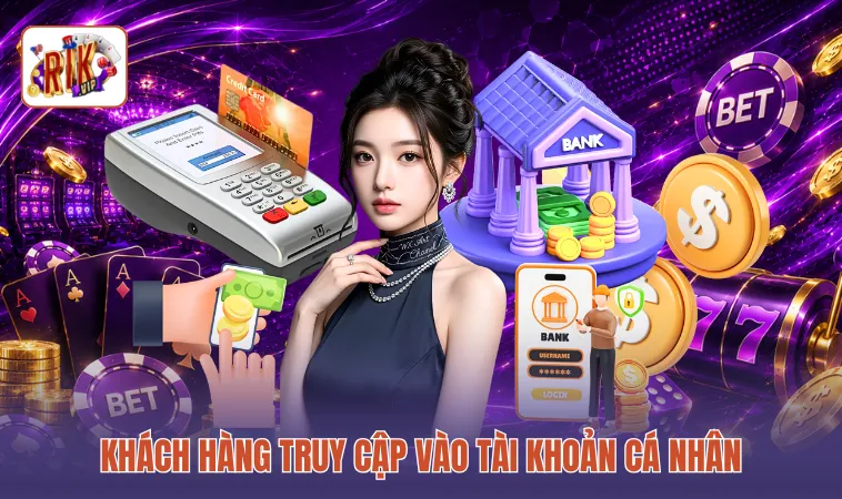 Khách hàng truy cập vào tài khoản cá nhân