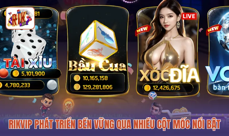 RIKVIP phát triển bền vững qua nhiều cột mốc nổi bật